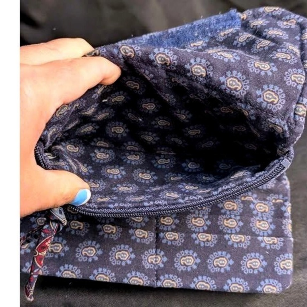 Vintage Vera Bradley ~ Quilted Wallet ~ Classic Navy ~ 1998 Retired - Picture 13 of 16